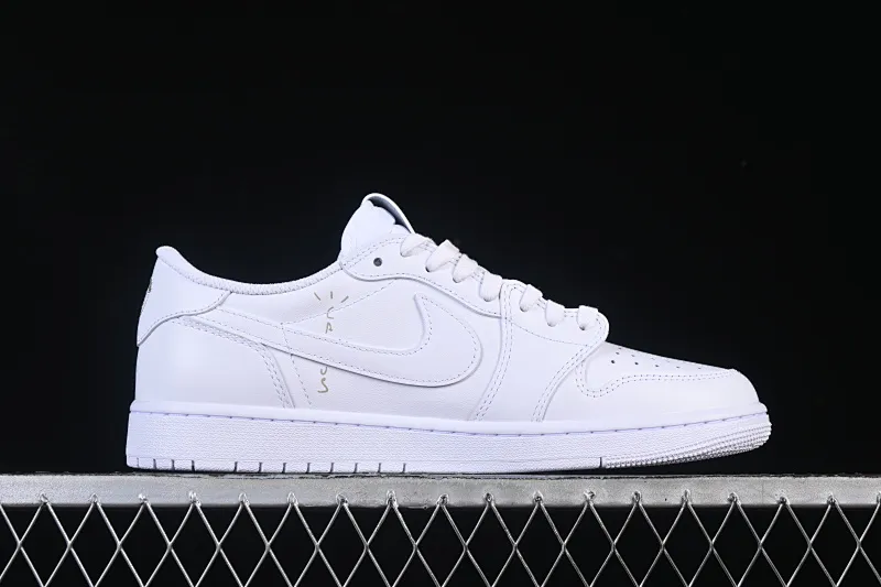 All categories Air Jordan Jordan series basketball shoes Air Jordan 1 Low foreign trade version Travis Scott x Fragment Design x Air Jordan 1 Low OG SP AJ1 Joe 1 family and friends limited pure white low-top cultural casual sneakers TD1228-111